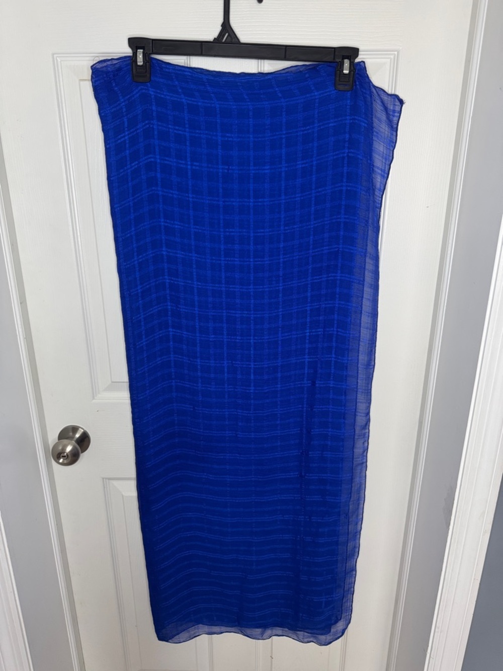 EUC Royal Blue Sheer Swim Coverup Sarong
